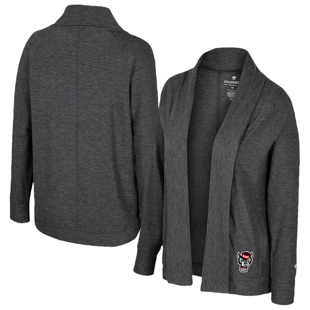  NC State Wolfpack Colosseum Women's Dash Cardigan - Charcoal
